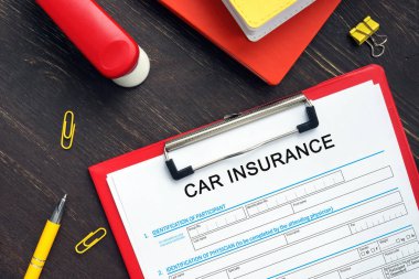 CAR INSURANCE Uygulama Biçimi hakkında el yazısıyla yazılmış bir fotoğraf.