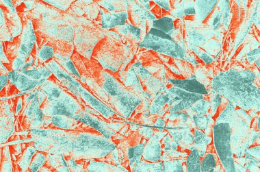 Tasarım için soyut kırmızı, turuncu, celadon ve aquamarine renk arkaplanı.