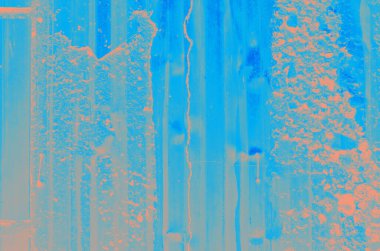 Tasarım için kopya alanı olan soyut mercan ve mavi renk dokusu arkaplanı.