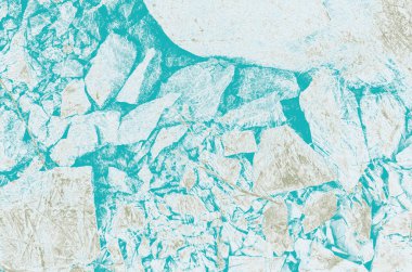 Tasarım için soyut turkuaz, mavi ve haki rengi arkaplan.