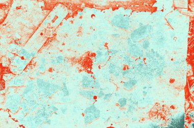 Tasarım için soyut kırmızı, turuncu, celadon ve aquamarine renk arkaplanı.