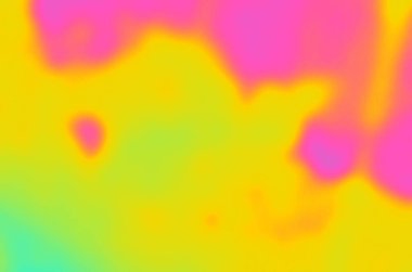 Tasarım için soyut bulanık yeşil, sarı ve pembe arkaplan.