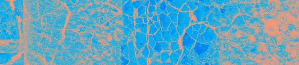 Abstrakte Korallen Und Blaue Farbe Textur Hintergrund Mit Kopierraum Für — Stockfoto