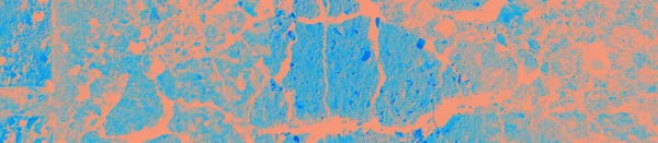 Abstrakt Korall Och Blå Färg Konsistens Bakgrund Med Kopia Utrymme — Stockfoto
