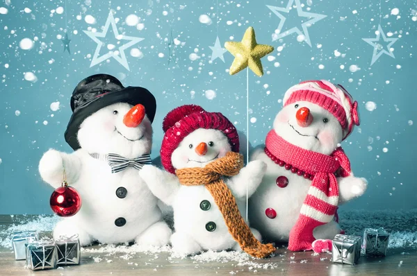 Mutlu kardan adam aile karda