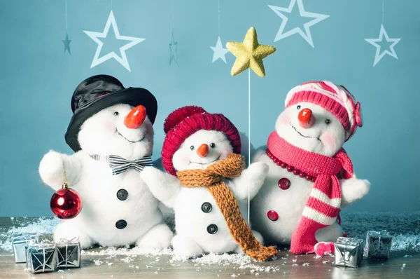 Mutlu kardan adam aile karda