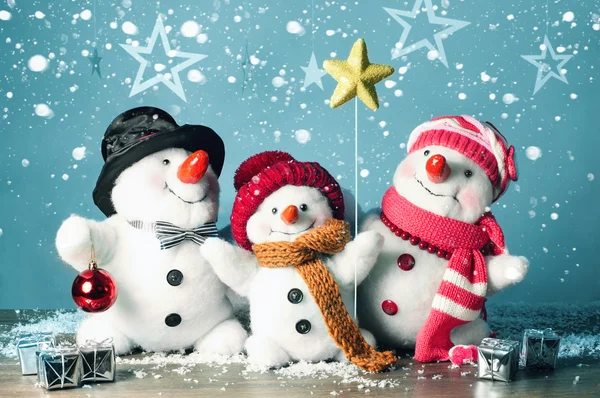 Mutlu kardan adam aile karda