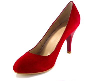 Bir kırmızı Ayakkabı