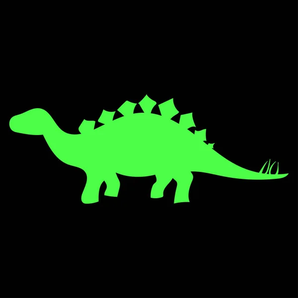 Icône Vectorielle Dinosaure Style Illustration Est Symbole Emblématique Plat Simple — Image vectorielle