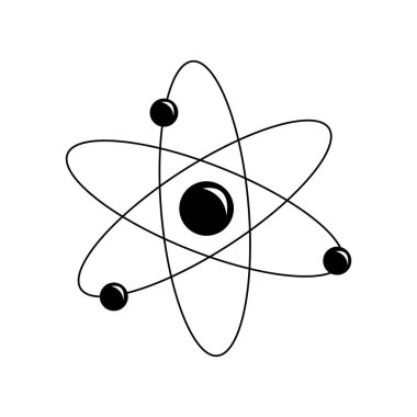 atom simgesi vektör illüstrasyonu