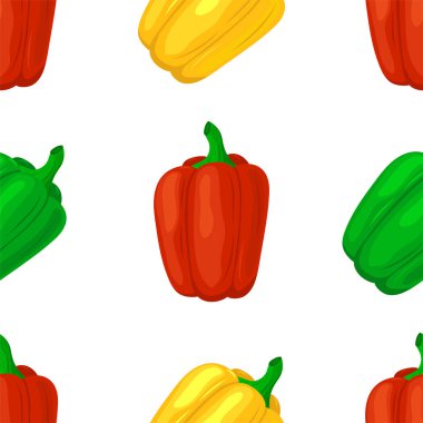 Çizgi film sebzeleriyle kusursuz desen. vektör illüstrasyonu