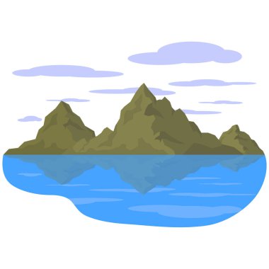 Nehirli ve dağlı göl