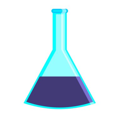 Laboratuvar test tüpü izole edilmiş ikon vektör illüstrasyon tasarımı