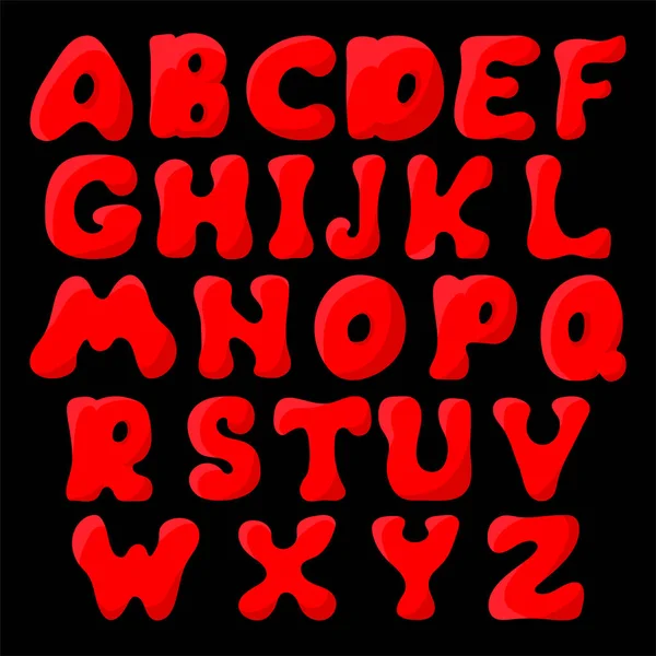 Vektorillustration Der Buchstaben Des Alphabets — Stockvektor