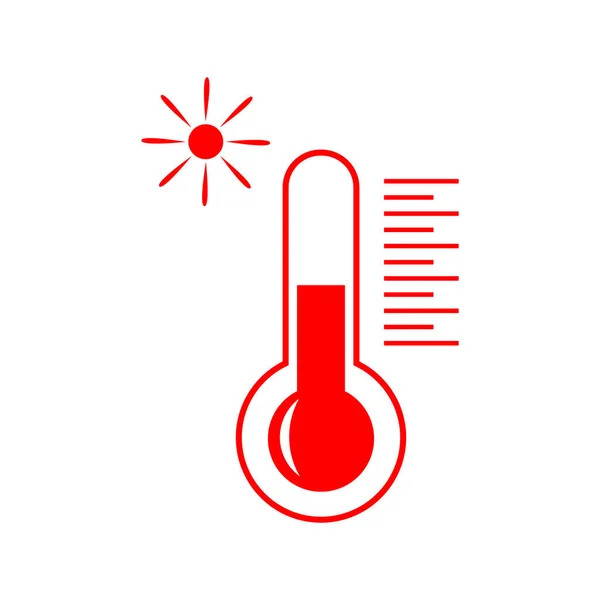Ilustração Vetor Ícone Termômetro — Vetor de Stock