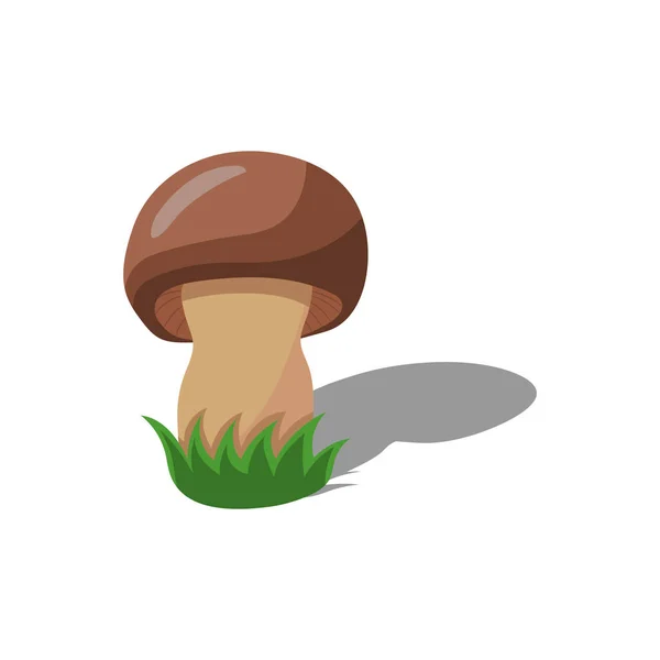 Mushroom Icon Flat Illustration Mushrooms Vector Icons Web — Stock Vector