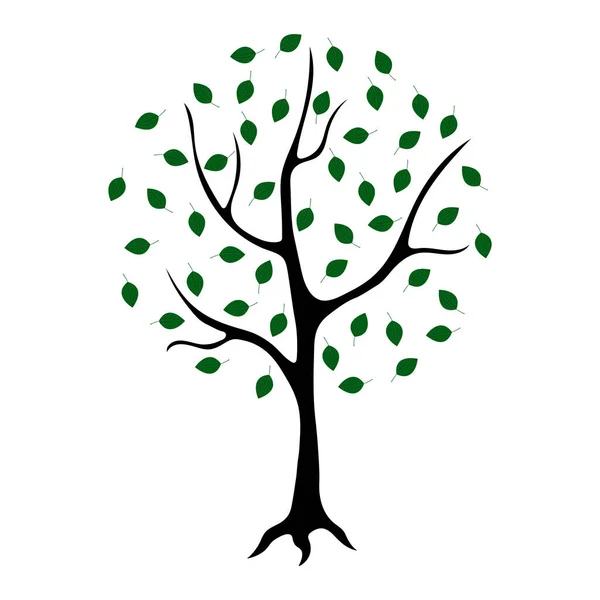 Δέντρο Φύλλα Διανυσματική Απεικόνιση — Διανυσματικό Αρχείο