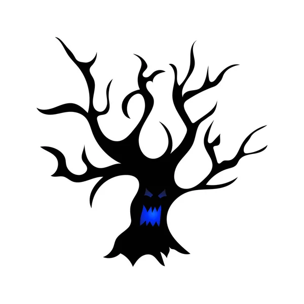 Árbol Halloween Ilustración Vectorial — Vector de stock