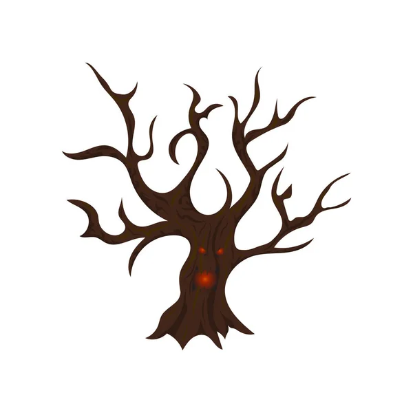 Ağaç Simgesinin Vektör Illüstrasyonu — Stok Vektör
