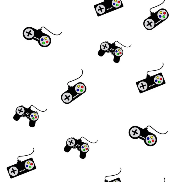 Manette Jeu Avec Illustration Vectorielle Manette Jeu — Image vectorielle