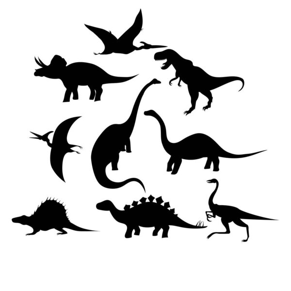 Чёрный силуэт дракона