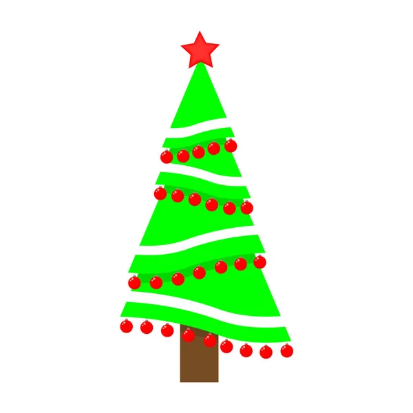Ícone Árvore Natal Ilustração Vetorial —  Vetores de Stock