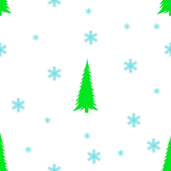 Christmas Tree Pattern Vector Illustration — Stock Vector