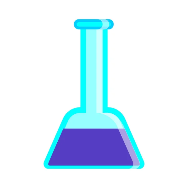 Test Tube Icon Vector Flat Style Illustration Eps — Stock Vector