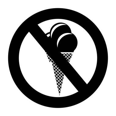 Dondurma ikonu. vektör illüstrasyonu
