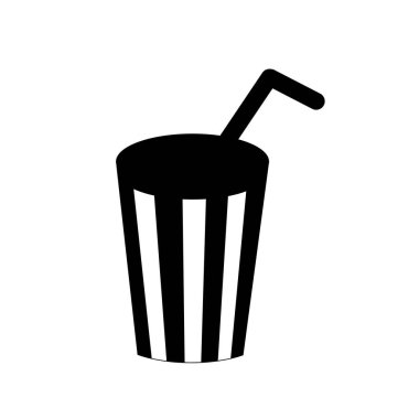 Moda tarzı izole edilmiş arkaplanda içki simgesi