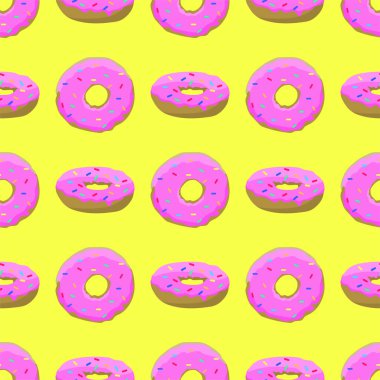 Çöreklerle kusursuz desen. vektör illüstrasyonu