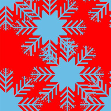 Soyut basit Noel kar tanelerinin kusursuz deseni