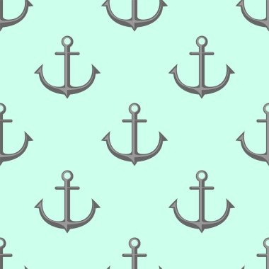 Çapalı ve çapalı kusursuz desen. vektör illüstrasyonu