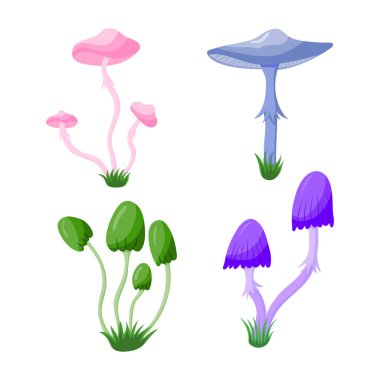 Zehirli mantarların vektör çizimi