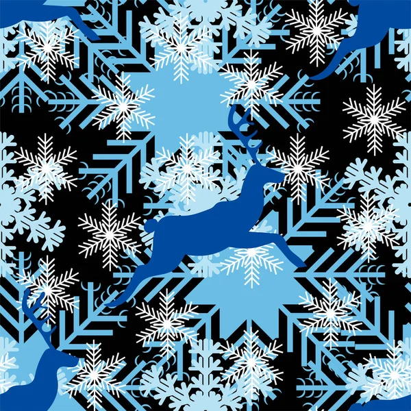 雪の結晶のクリスマスの背景ベクトル図 — ストックベクタ