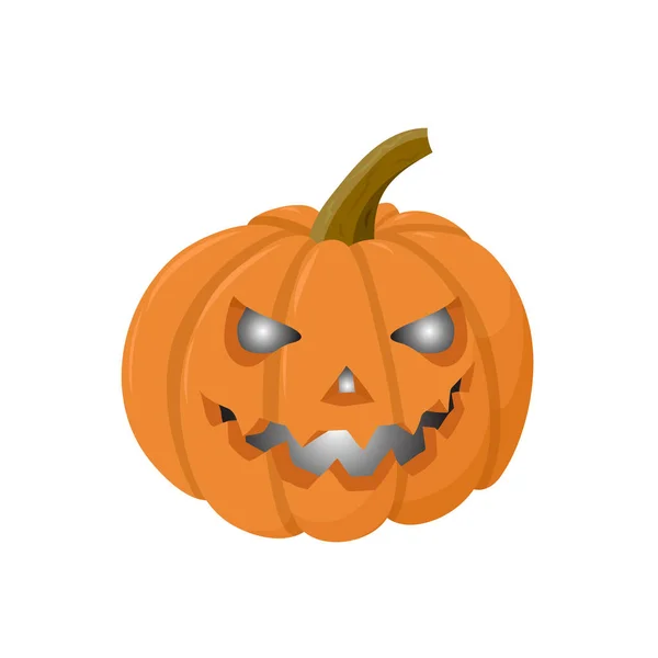 Halloween Tykev Ikona Kreslené Ilustrace Děsivých Vektorových Ikon Pro Web — Stockový vektor