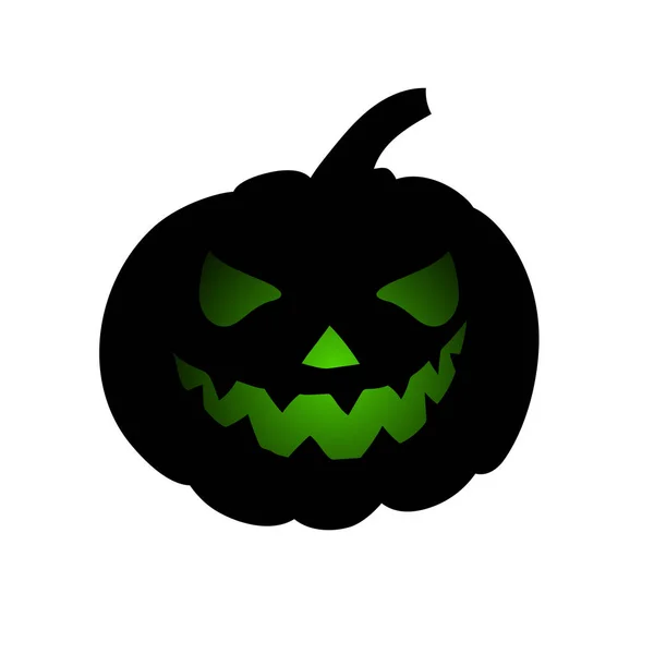 Ícone Abóbora Halloween Ilustração Simples Assustador Fantasma Vetor Ícones Para — Vetor de Stock