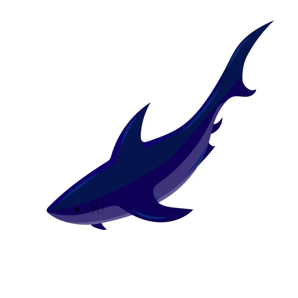 Ikona Rekina Wektor Ilustracja Wzór Projektu — Wektor stockowy
