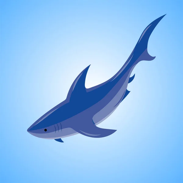Ícone Tubarão Ilustração Vetorial — Vetor de Stock