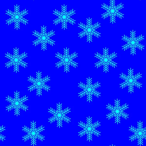 Colorful Illustration Snowflakes Seamless Pattern — Stock Vector