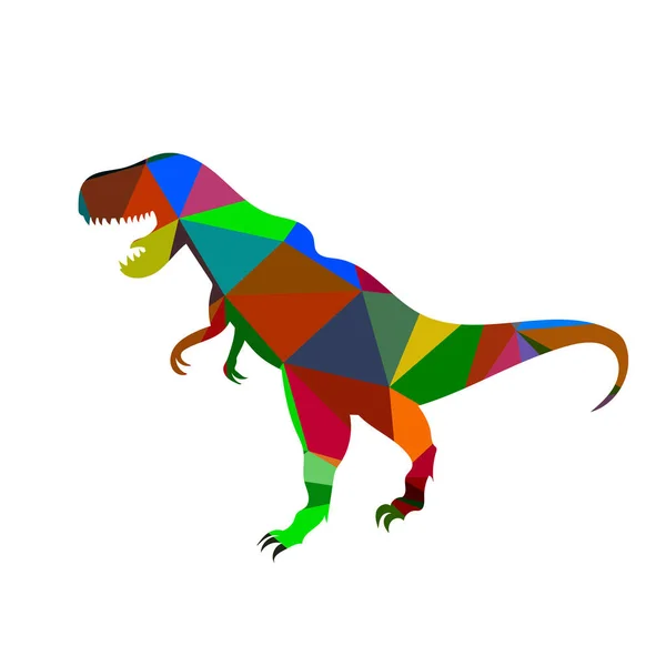 Coloré Lumineux Dinosaure — Image vectorielle