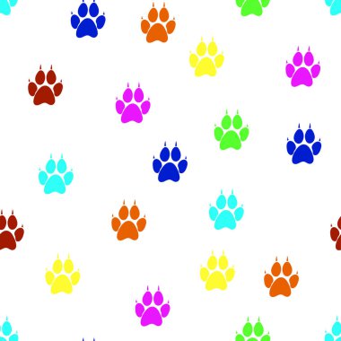 köpek pençesi iz simgeleri, hayvan sembolleri