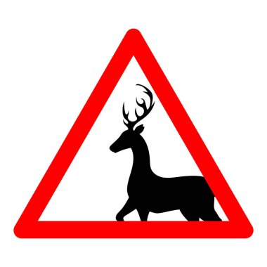 Bir geyik işaretinin vektör çizimi