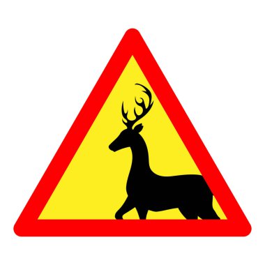 Bir geyik işaretinin vektör çizimi