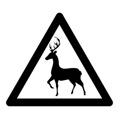 Bir geyik işaretinin vektör çizimi