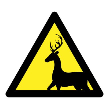 Bir geyik işaretinin vektör çizimi