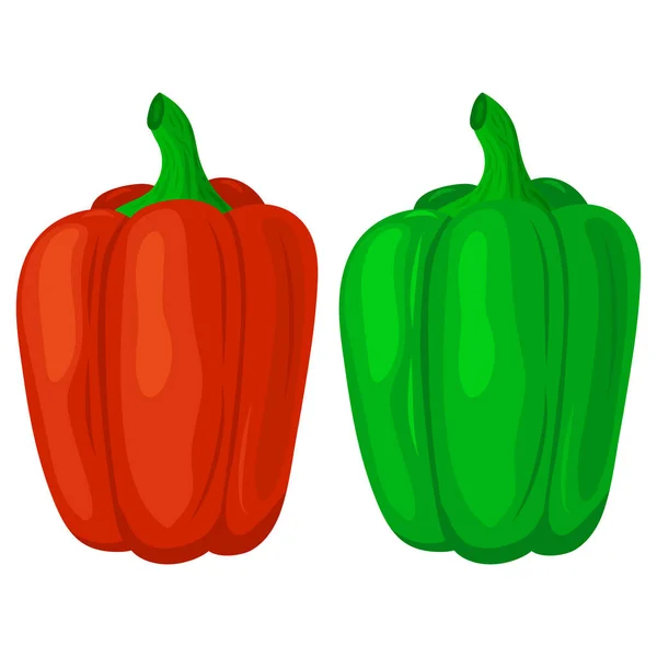 背景成熟的甜椒 载体图解 — 图库矢量图片
