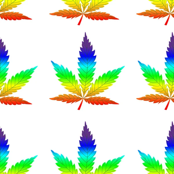 Vectorachtergrond Met Cannabisbladeren Moderne Illustratie — Stockvector
