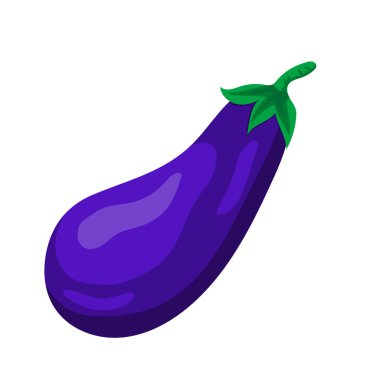 Patlıcan sebze ikonu. beyaz arkaplanda izole edilmiş web tasarımı için taze sebze çizimi çizimi