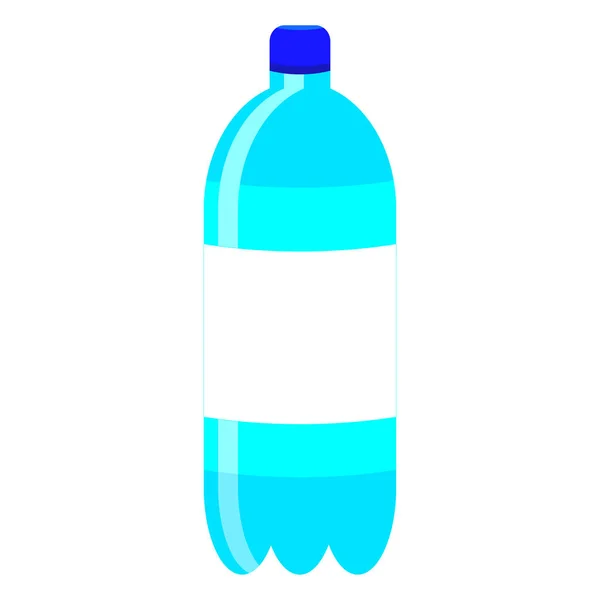 Icône Bouteille Eau Illustration Isométrique Icône Vectorielle Liquide Bleue Pour — Image vectorielle